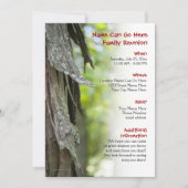 Uitnodiging tot hereniging van de bosfamilie (Voorkant)