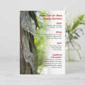 Uitnodiging tot hereniging van de bosfamilie (Staand voorkant)