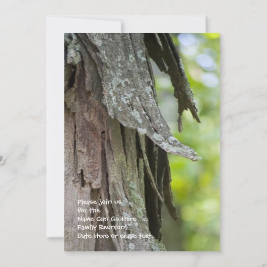 Uitnodiging tot hereniging van de bosfamilie (Achterkant)
