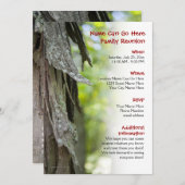 Uitnodiging tot hereniging van de bosfamilie (Voorkant / Achterkant)