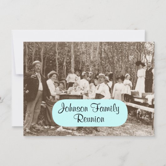 Uitnodiging tot hereniging van de familie Picnic (Voorkant)
