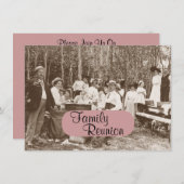 Uitnodiging tot hereniging van de familie Picnic (Voorkant / Achterkant)