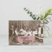 Uitnodiging tot hereniging van de familie Picnic (Staand voorkant)