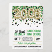 Uitnodiging tot hereniging van de middelbare schoo (Voorkant / Achterkant)