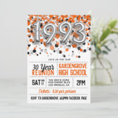 Uitnodiging tot hereniging van de middelbare schoo (Staand voorkant)