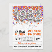 Uitnodiging tot hereniging van de middelbare schoo (Voorkant)