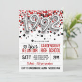 Uitnodiging tot hereniging van de middelbare schoo (Staand voorkant)