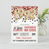 Uitnodiging tot hereniging van de middelbare schoo (Staand voorkant)