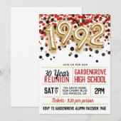 Uitnodiging tot hereniging van de middelbare schoo (Voorkant / Achterkant)