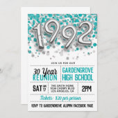 Uitnodiging tot hereniging van de middelbare schoo (Voorkant / Achterkant)