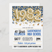 Uitnodiging tot hereniging van de middelbare schoo (Voorkant / Achterkant)
