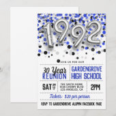 Uitnodiging tot hereniging van de middelbare schoo (Voorkant / Achterkant)