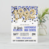 Uitnodiging tot hereniging van de middelbare schoo (Staand voorkant)