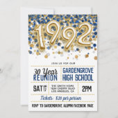 Uitnodiging tot hereniging van de middelbare schoo (Voorkant)