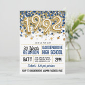 Uitnodiging tot hereniging van de middelbare schoo (Staand voorkant)