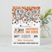 Uitnodiging tot hereniging van de middelbare schoo (Staand voorkant)