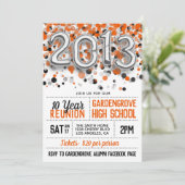 Uitnodiging tot hereniging van de middelbare schoo (Staand voorkant)