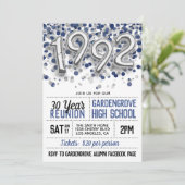 Uitnodiging tot hereniging van de middelbare schoo (Staand voorkant)