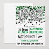 Uitnodiging tot hereniging van de middelbare schoo (Voorkant / Achterkant)