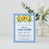 Uitnodiging tot hereniging van de Rustische Zonneb (Staand voorkant)