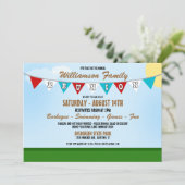 Uitnodiging tot hereniging van de zomerfamilie (Staand voorkant)