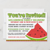 Uitnodiging tot hereniging van de zomerfamilie (Voorkant)