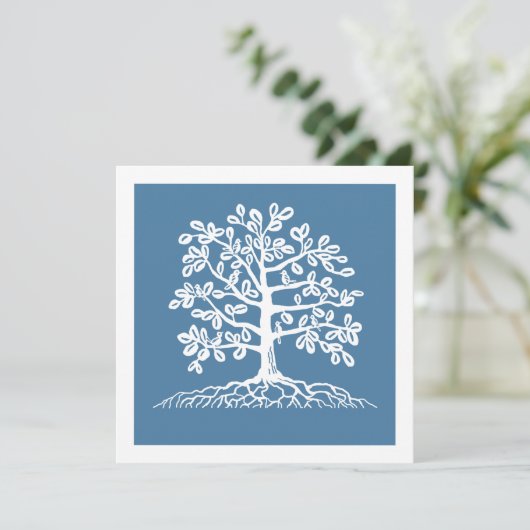 Uitnodiging tot hereniging van familiebomen (Staand voorkant)
