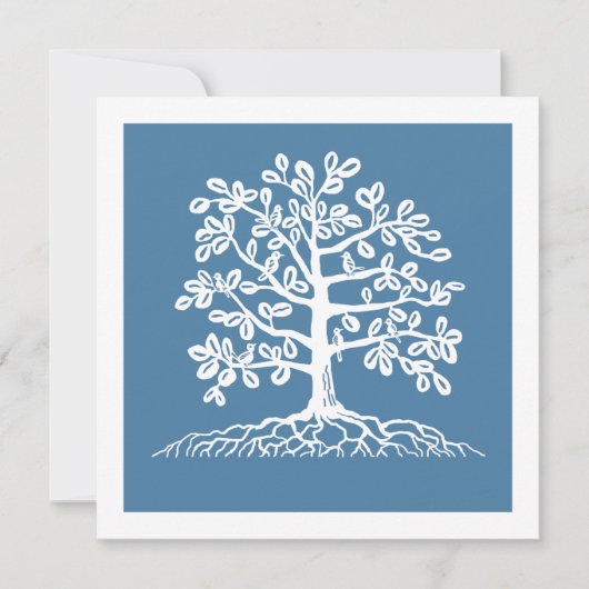 Uitnodiging tot hereniging van familiebomen (Voorkant)