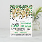 Uitnodiging tot hereniging van het High School Col (Staand voorkant)