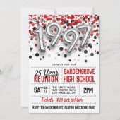 Uitnodiging tot hereniging van het High School Col (Voorkant)