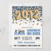 Uitnodiging tot hereniging van het High School Col (Voorkant)