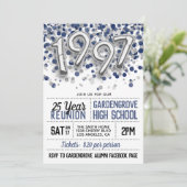 Uitnodiging tot hereniging van het High School Col (Staand voorkant)