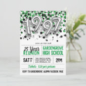 Uitnodiging tot hereniging van het High School Col (Staand voorkant)