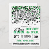 Uitnodiging tot hereniging van het High School Col (Voorkant / Achterkant)