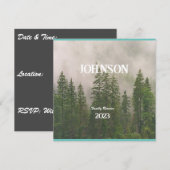 Uitnodiging tot hereniging van pijn-boomfamilie (Voorkant / Achterkant)