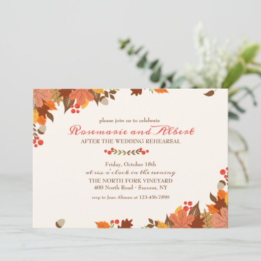 Uitnodiging tot herfst (Staand voorkant)