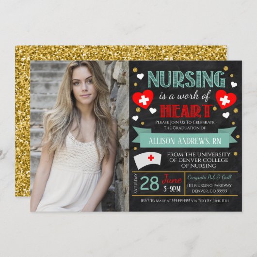 Uitnodiging tot herfst Afstuderen (Voorkant / Achterkant)