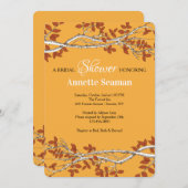 Uitnodiging tot herfst Branch Borders (Voorkant / Achterkant)