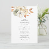 Uitnodiging tot herfst huwelijk (Staand voorkant)