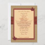 Uitnodiging tot herfst lef Wedding (Achterkant)