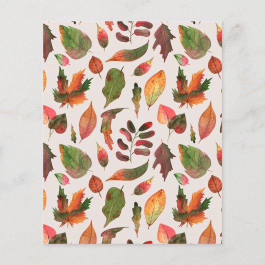 Uitnodiging tot herfst van budgetpompoen (Achterkant)