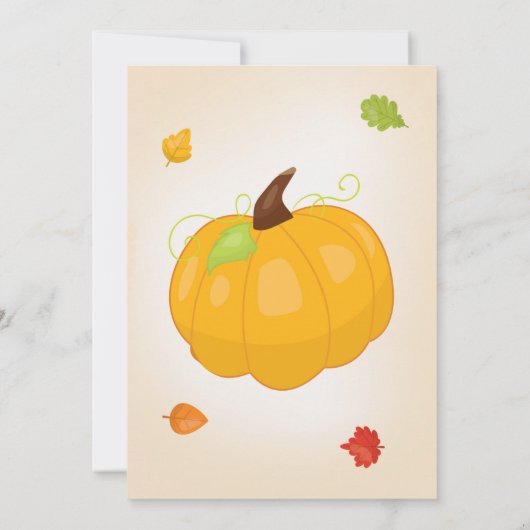 Uitnodiging tot Herfst voor de verjaardag van Pump (Achterkant)