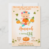 Uitnodiging tot Herfst voor de verjaardag van Pump (Voorkant)