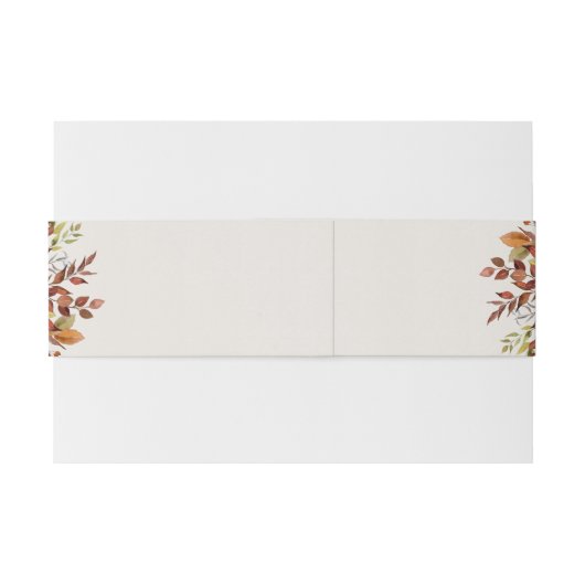 Uitnodiging tot herfst voor weduwen uitnodigingen wikkel (Achterkant Voorbeeld)