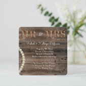 Uitnodiging tot hernieuwing Rustic Wedding Vow (Staand voorkant)