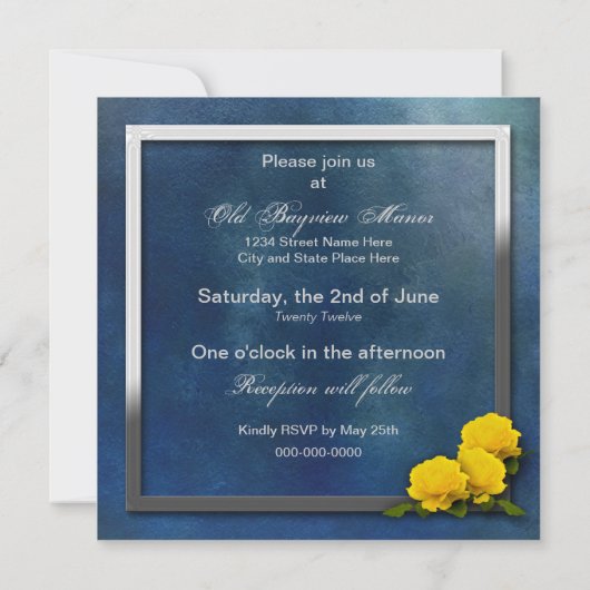 Uitnodiging tot hernieuwing van een huwelijk - Gel (Achterkant)