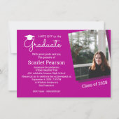 Uitnodiging tot herroeping van de hotroze Graduati (Voorkant)