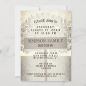 Uitnodiging tot hertelling familieboom reünie (Achterkant)