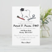 Uitnodiging tot het Afstuderen van de tandheelkund (Staand voorkant)