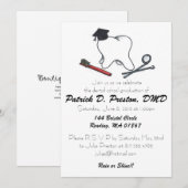 Uitnodiging tot het Afstuderen van de tandheelkund (Voorkant / Achterkant)